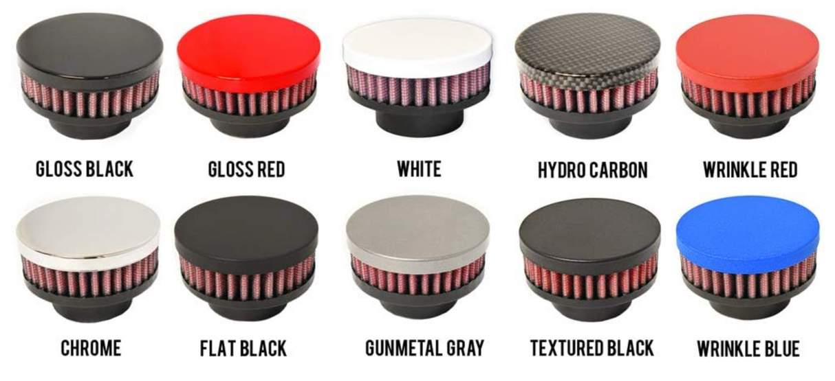 GEN III HEMI Baffled Screw-In Billet Engine Crankcase Breather Filter