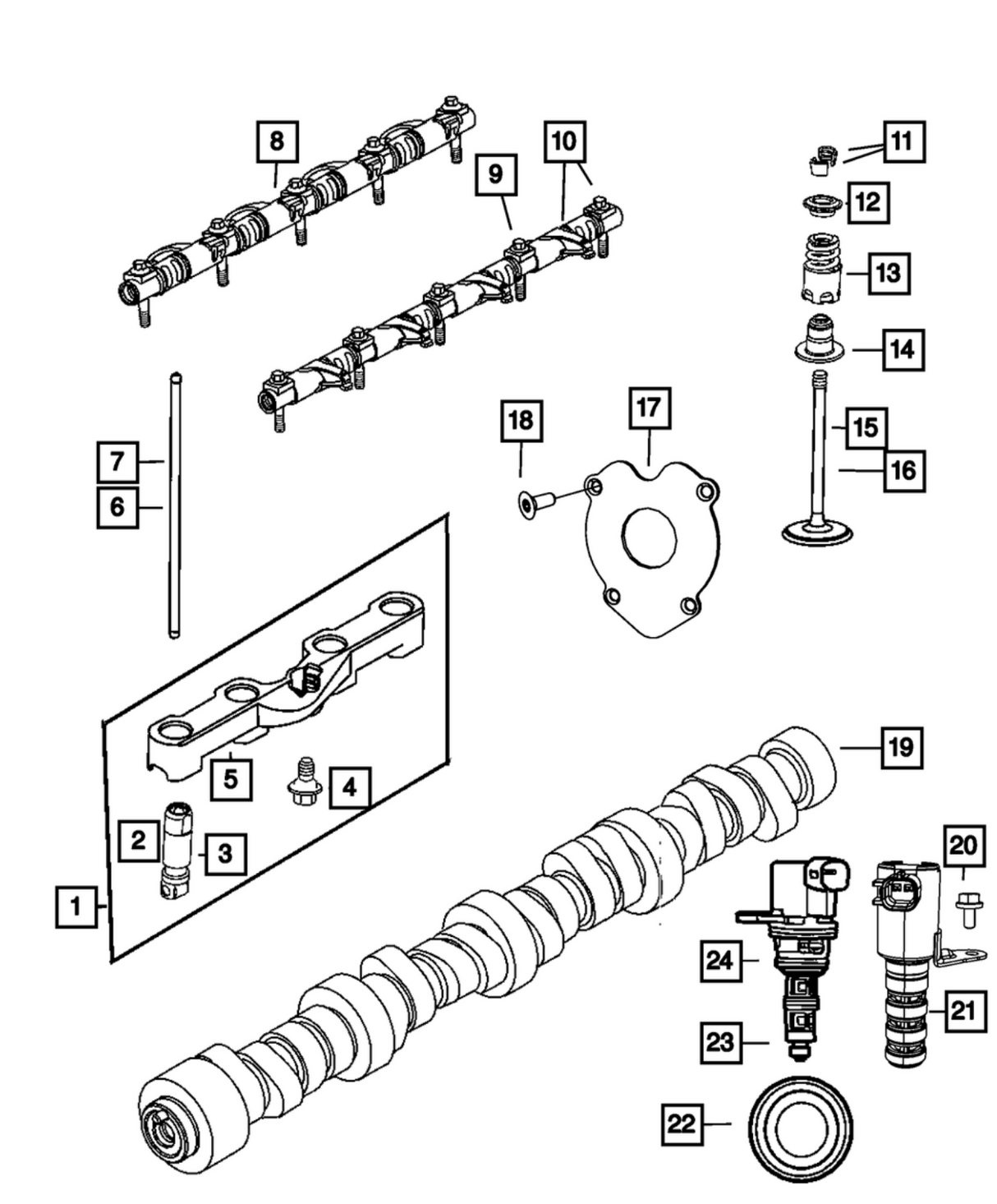 5037382BC Dodge/Jeep/RAM 6.2L/6.4L SRT OEM 0.625" Valve Spring