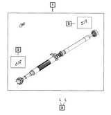Charger/300 5.7L/6.4L 8-Speed 8HP70 Rear Driveshaft 68428040AB