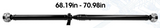 300/Charger 6.4L RWD 8-Speed Auto Rear Driveshaft 68277442AA