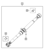 53010967AC 18-21 Jeep Grand Cherokee 6.4L RWD Rear Driveshaft 