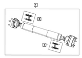 53011150AB Durango/Grand Cherokee 6.4L OEM Front Steel Driveshaft 