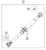 53010904AC Jeep Grand Cherokee Trackhawk  Rear Steel Driveshaft