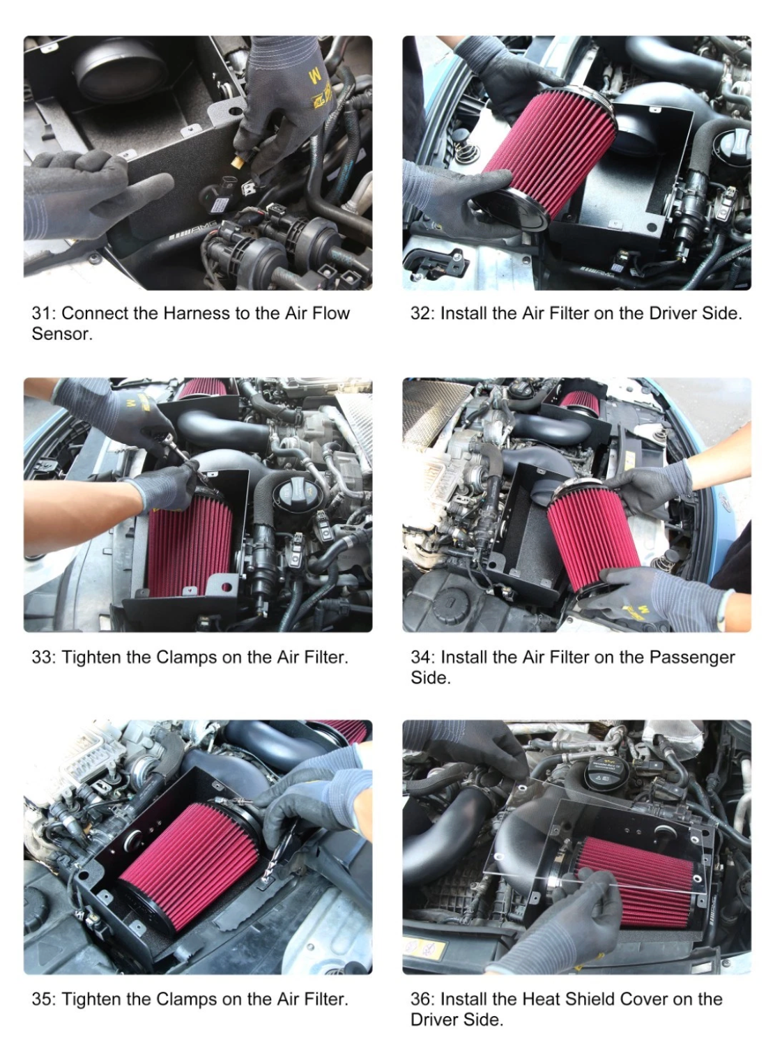Mercedes-Benz AMG E63/G63/GLE63 M177 4.0 Cold Air Intake System 