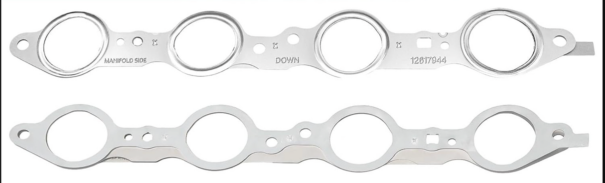 GM LS1/LS2/LS3/LS6/LS7 MLS Exhaust Header Gaskets with Zinc Bolts