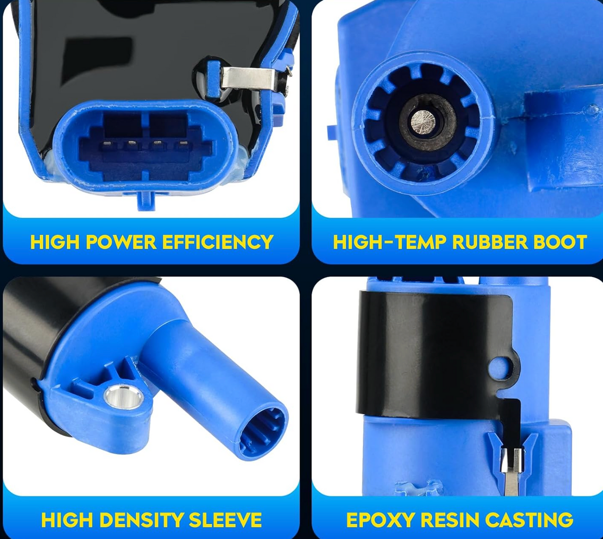 Kingman Speed® (99-07) Escalade/Silverado/Sierra/Yukon V8 Ignition Coils (Round-4 Pin)