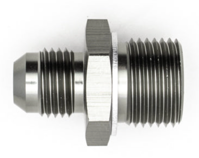 Deatschwerks 6-02-0616 6AN Male Flare to M18 x 1.5 Male Metric Adapter

