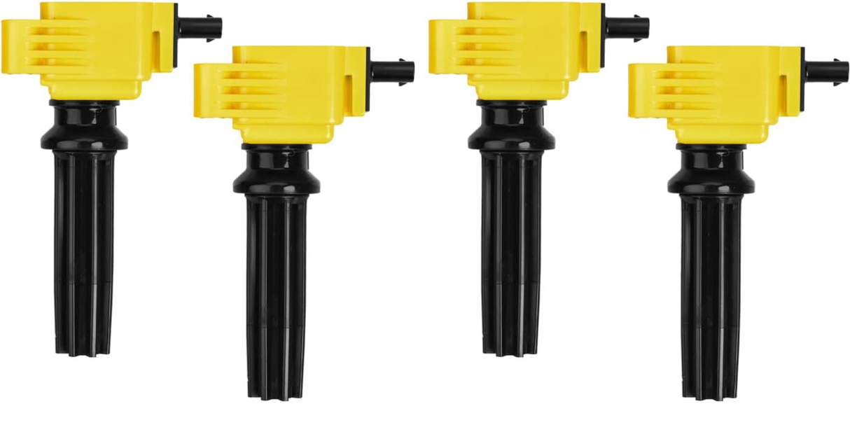 Kingman Speed® (12-20) Ford 2.0L/2.3L EcoBoost Yellow Ignition Coil Packs (4-Pack)
