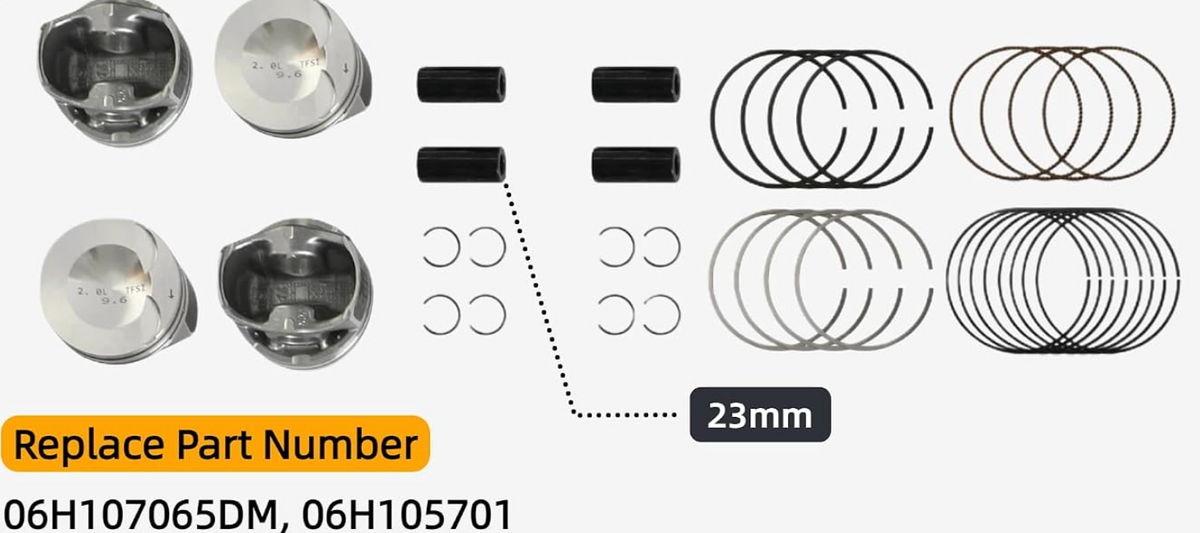 Audi/Volks Gen 2 EA888 Pistons/Connecting Rod/Intake/Exhaust Valves