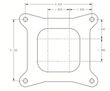 Holley® #0-82651SA Aluminum Street HP 4-Barrell Carburetor (650 CFM - 4150 - Mechanical Secondaries - Shiny - Gasoline)