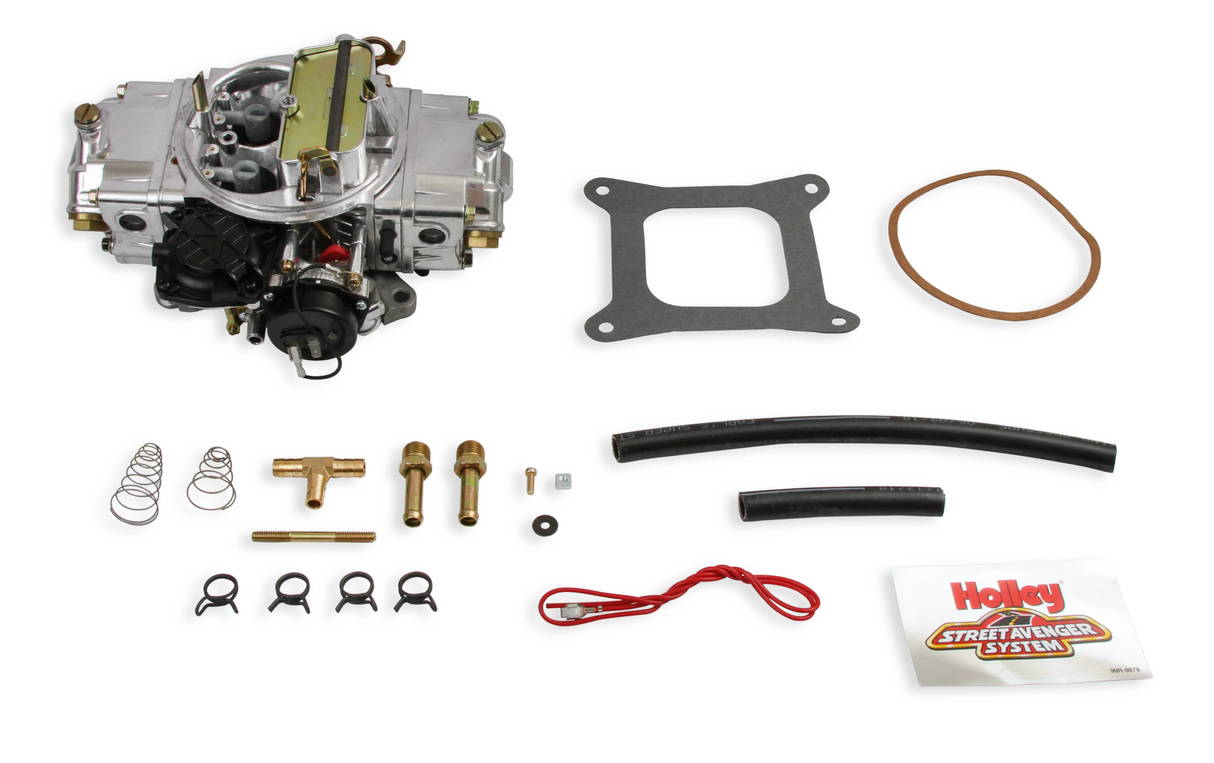 Holley® # 0-83770 Aluminum Street Avenger Carburetor (770 CFM - 4150 - Vacuum Secondaries - Shiny - Gasoline)