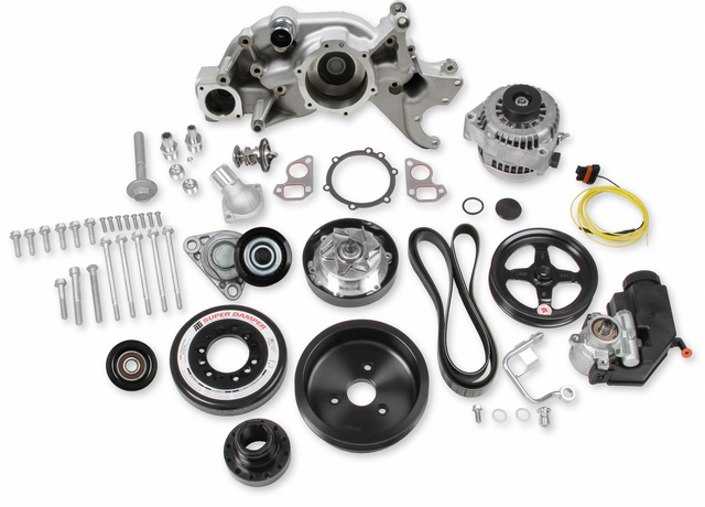 Holley® #20-201 GEN V LT1 Premium Natural Cast Mid-Mount Race Drive System