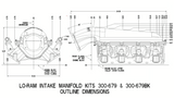 Holley® #300-679 GM LS3/L92 Lo-Ram Intake Manifold with Single Injector