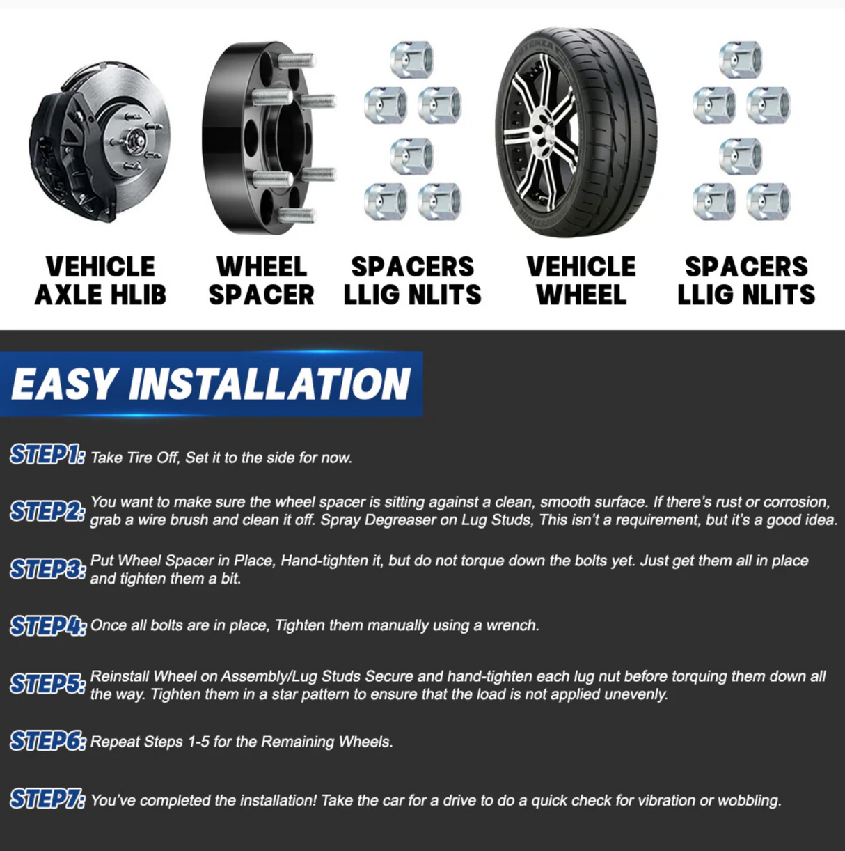 SPELAB® (19-22) RAM 1500 5.7L Billet Aluminum Wheel Spacers