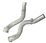 Kingman Speed® (13-23) Maserati Quattroporte M156 3.8L 304SS Catless Down Pipes with Heat Wrap Layer