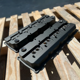ModalWorks® GEN III HEMI Billet 6061-T6 Aluminum Valve Covers with –12an ORB Breather Ports