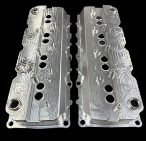 ModalWorks® GEN III HEMI Billet 6061-T6 Aluminum Valve Covers with –12an ORB Breather Ports