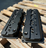 ModalWorks® GEN III HEMI Billet 6061-T6 Aluminum Valve Covers with –12an ORB Breather Ports