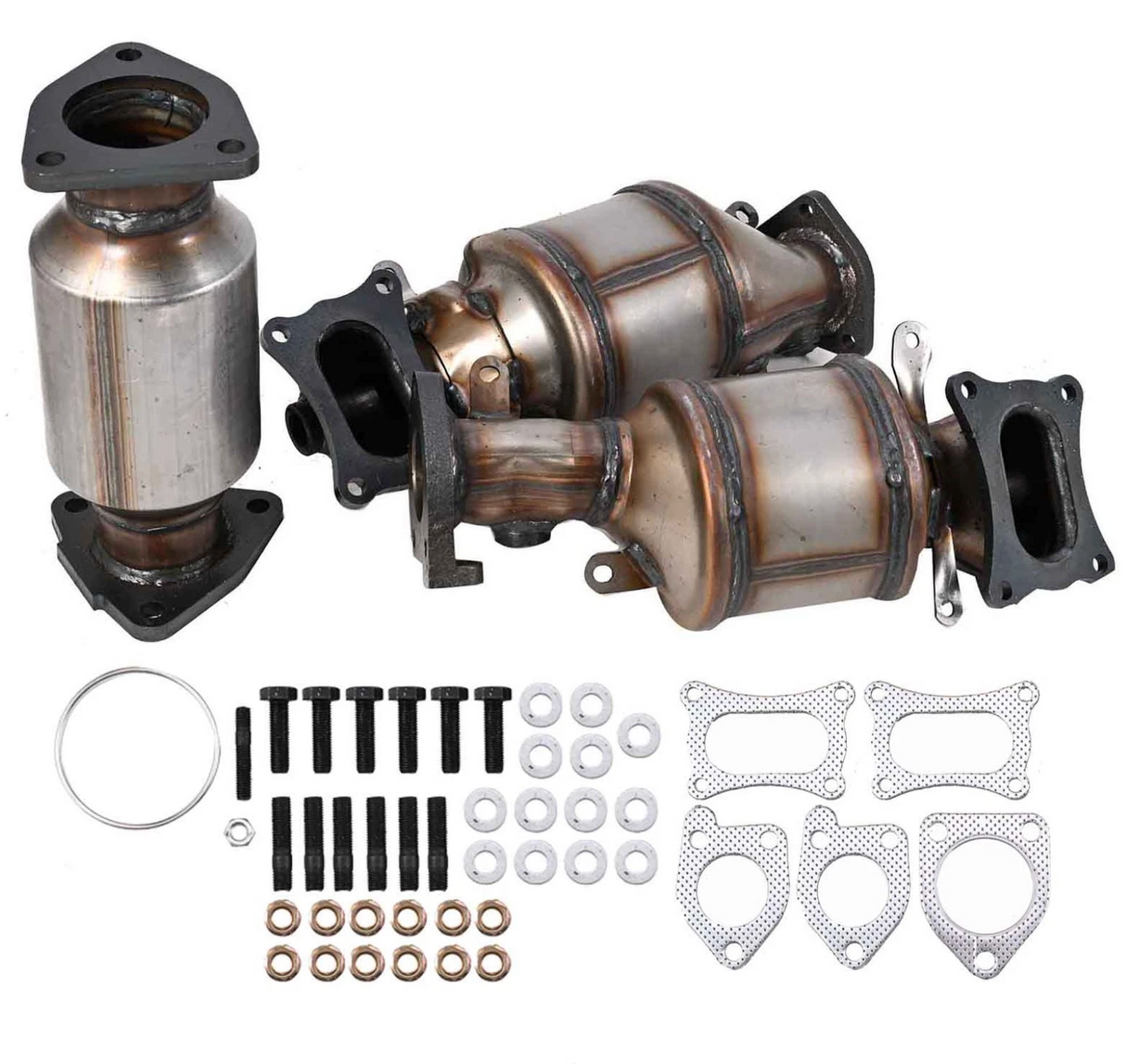 Kingman Speed® (09-20) Acura TL/TLX/MDX/RDX/RLX 3.5L 200 Cell Catted Down Pipes (Front/Rear)