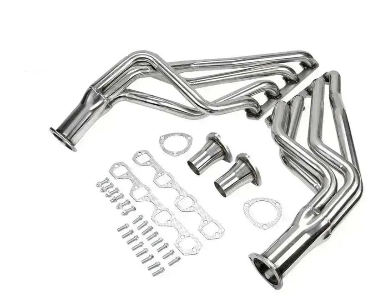 (64-73) Ford Mustang 260/289/302/351 1-5/8" Long Tube Headers with Catless Mid-Pipes