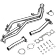 (90-95) Nissan D21 4WD 2.4L Long Tube Exhaust Headers with Catless Y-Pipe