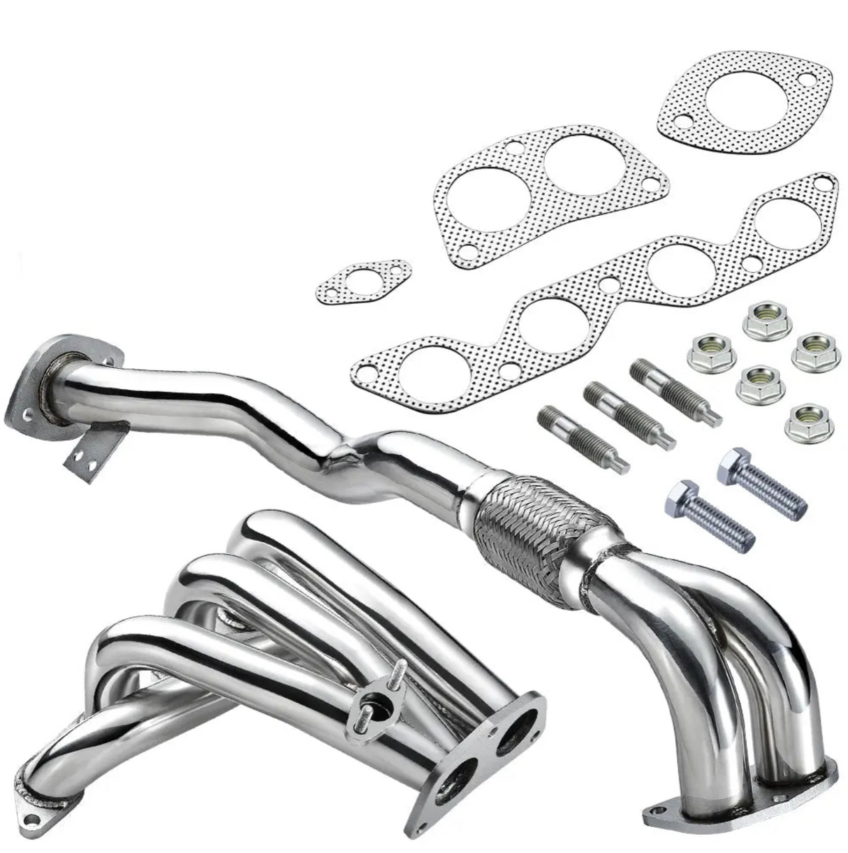 93-97 Toyota Corolla 1.8L 7A-FE Short Tube Exhaust Header with Catless…

