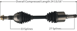 Kingman Speed® (05-14) 300/Challenger/Charger Rear Driver Side CV Axle (All Models)
