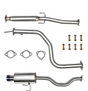 (92-00) Honda Civic 1.6L 2.25" Cat-Back Exhaust with 4" OD Burnt Tip