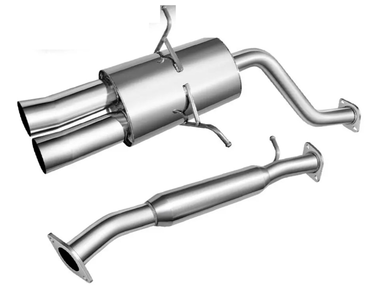 (91-95) BMW 325i E36 2.5L Cat-Back Exhaust with Chamered Muffler