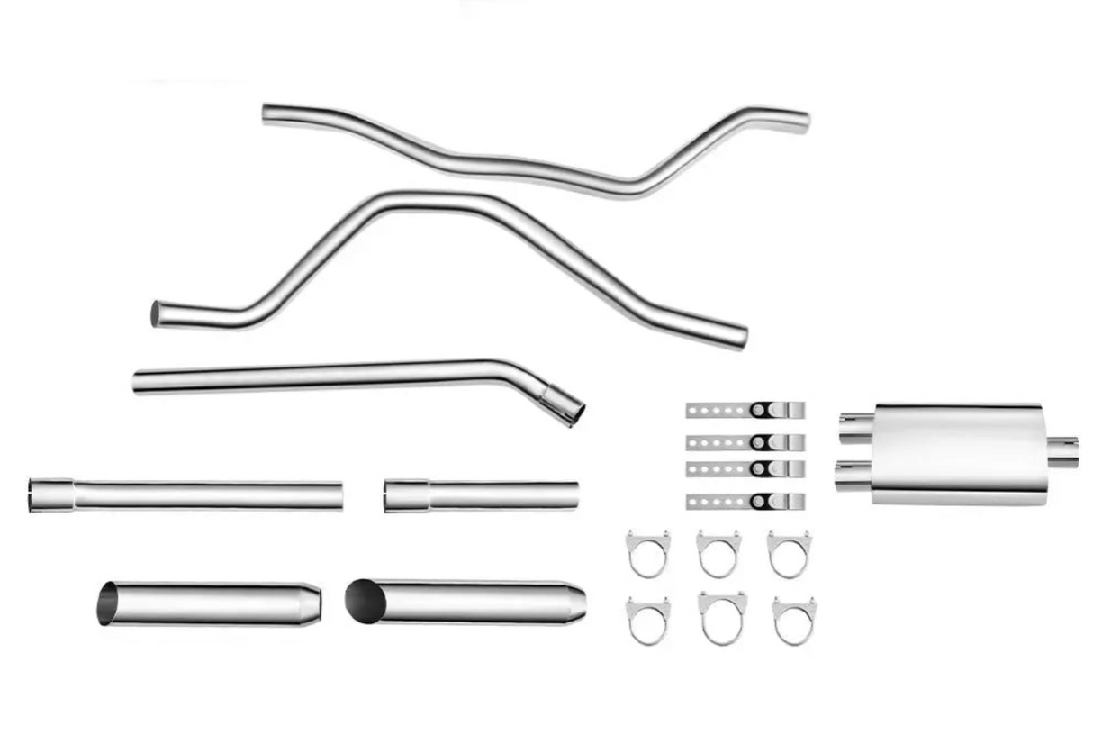 (04-08) Ford F-150 4.6L/5.4L 2.25" Cat-Back Exhaust with 3.5" Muffler
