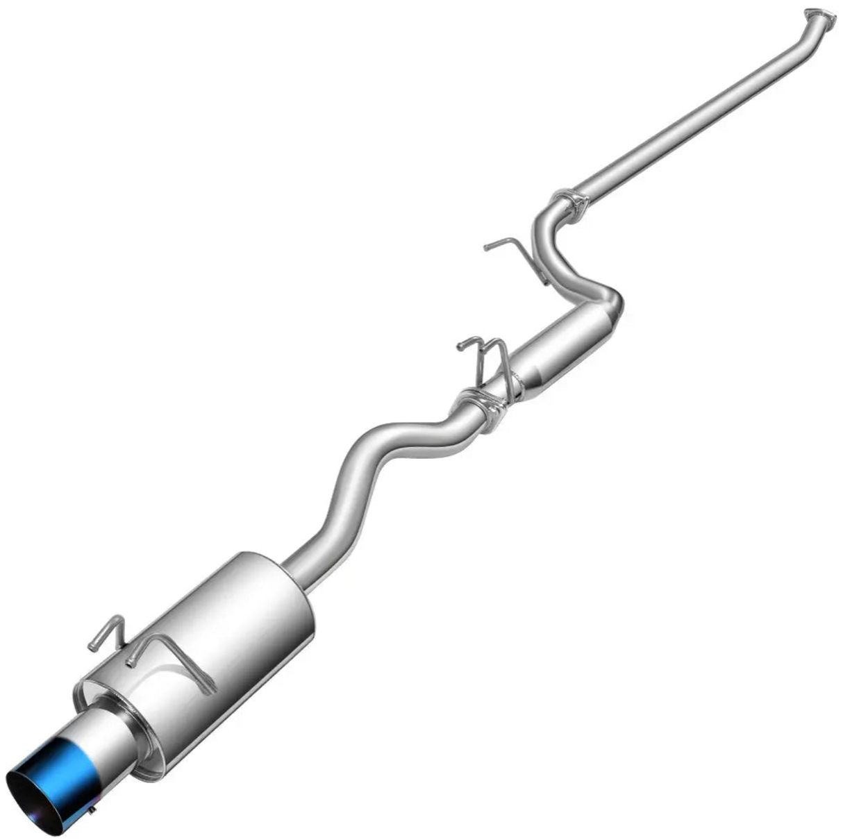 (06-11) Honda Civic 1.8L R18A1 2.25" Cat-Back Exhaust with 4" OD Burnt N1 Tip