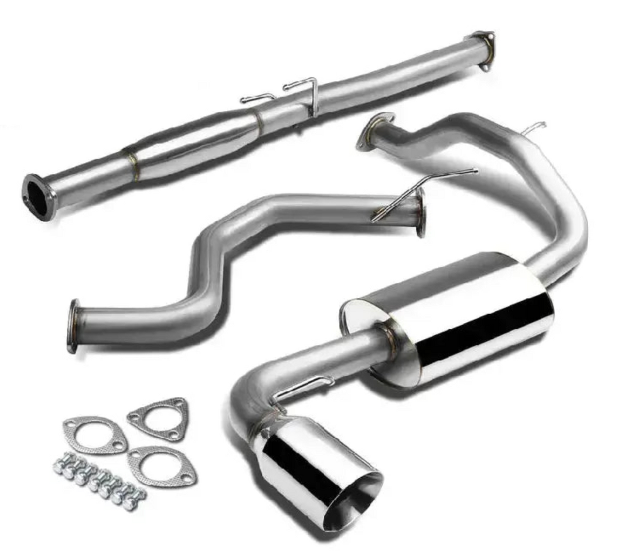 1988-1991 Honda Civic 1.5L 2.25" Cat-Back Exhaust with 4" OD Tip

