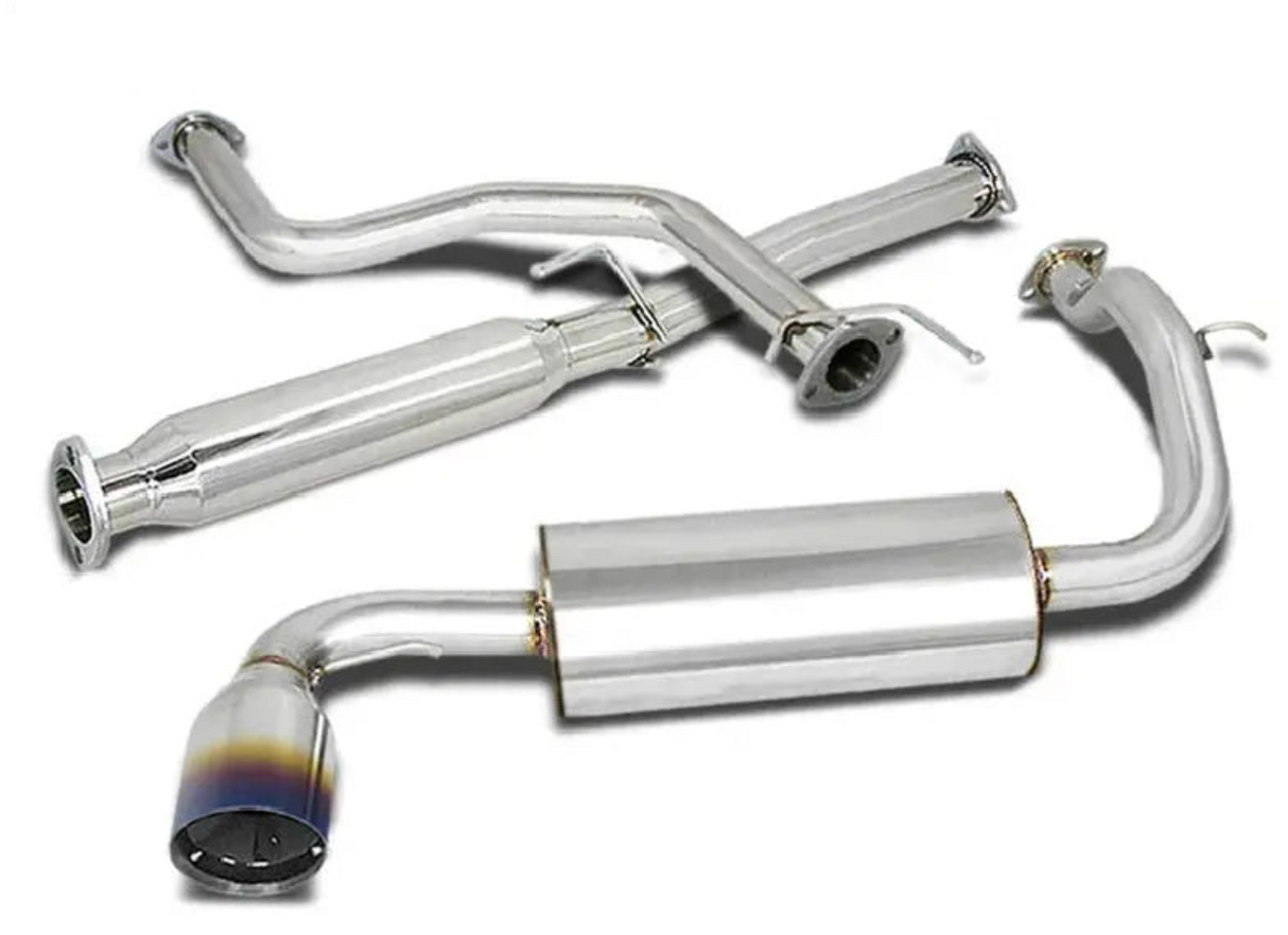1988-1991 Honda Civic 1.5L 2.25" Cat-Back Exhaust with 4" OD Tip

