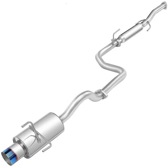 (92-95) Honda Civic 1.5L/1.6L 2.25" Cat-Back Exhaust with 4" OD Burnt Tip
