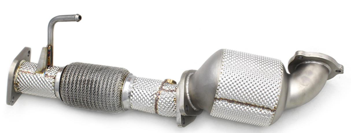 Kingman Speed® Elantra/Veloster/Forte/Soul 1.6L Gamma GDI 304SS 3" 300 Cell Catted Down Pipe with Heat Wrap Layer