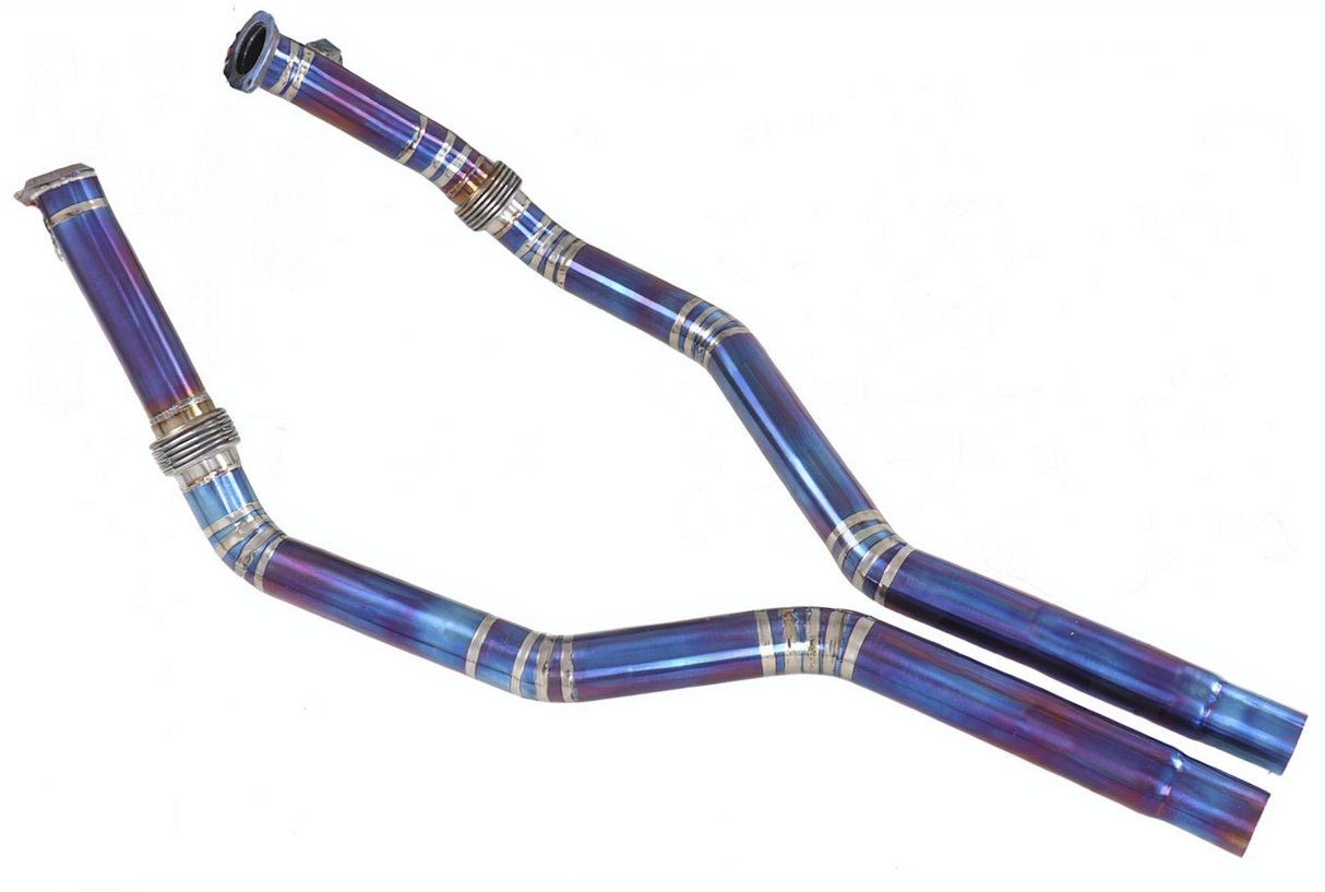 18-25 Audi RS4 B9/RS5 F5 2.9L Titanium Catless Exhaust Mid-Pipes

