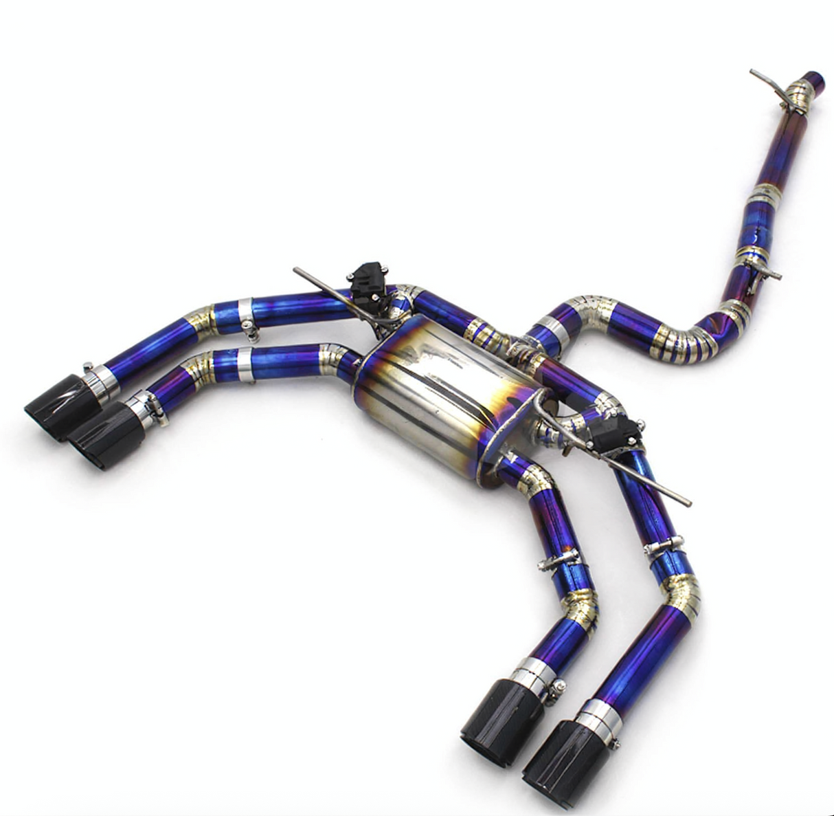 15-20 Audi S3 8V 2.0L Titanium Cat-Back Exhaust Quad 4" OD Tips

