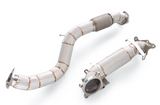 Kingman Speed® Honda Civic Type-R FK8/FL5 304SS 3" Catless Exhaust Down + Front Pipe with Heat Wrap Layer