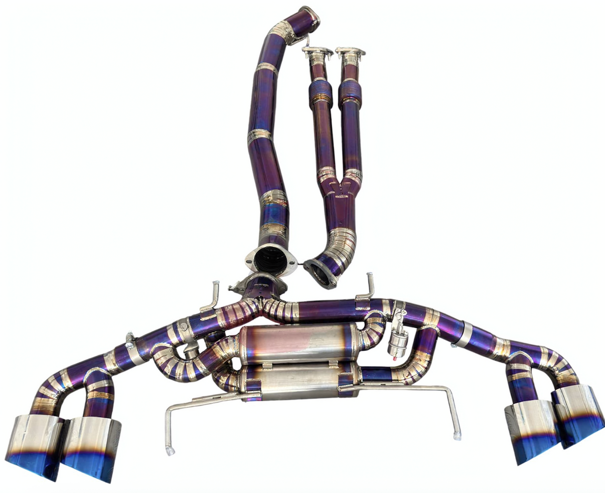 Nissan GT-R R35 3.8L VR38DETT 3" Purple Titanium Cat Back Exhaust
