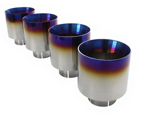 09-24 Nissan GT-R R35 VR38DETT Titanium 4" OD Exhaust Tip Set