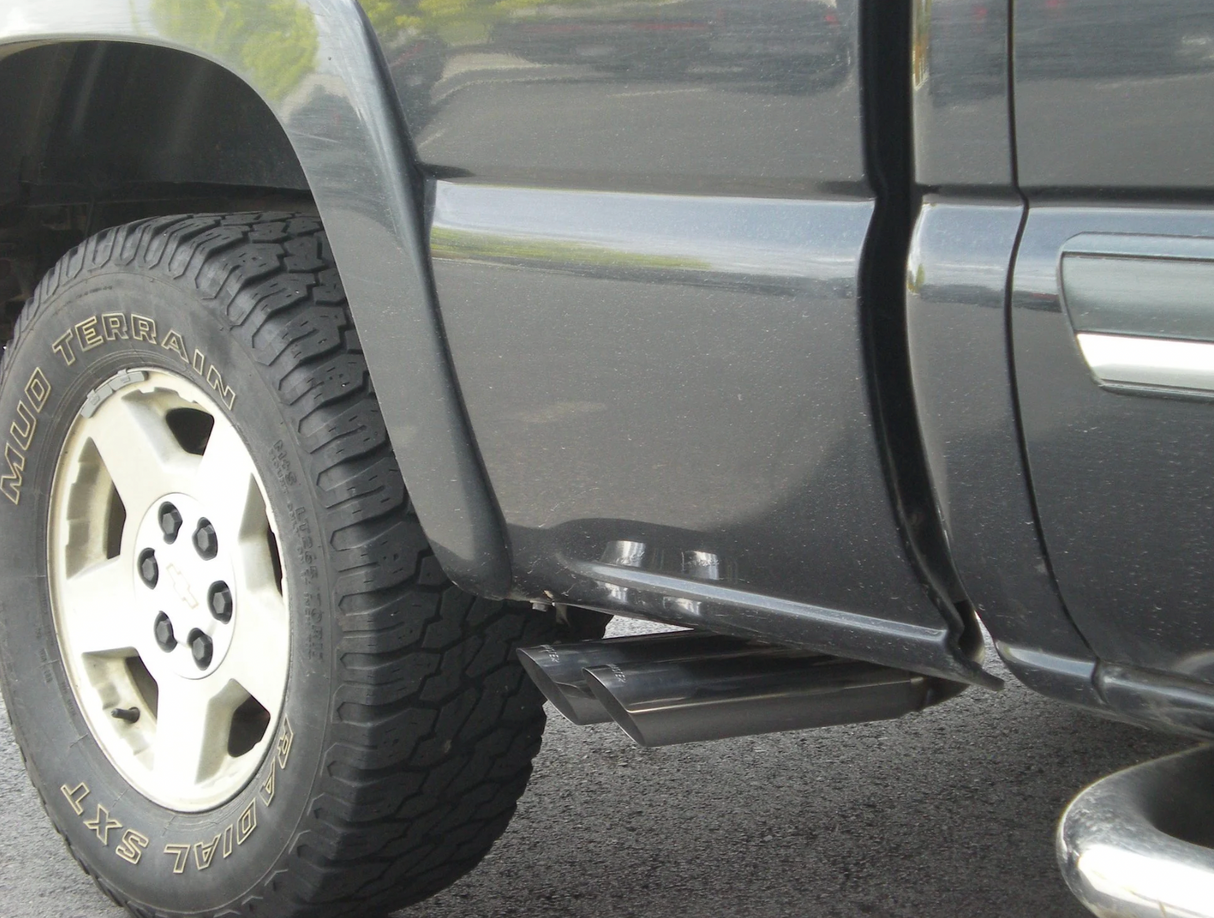 Flowmaster® (99-06) Silverado/Sierra 4.8L/5.3L Aluminized American Thunder Cat-Back Exhaust (Ext Cab-143.5" WB)