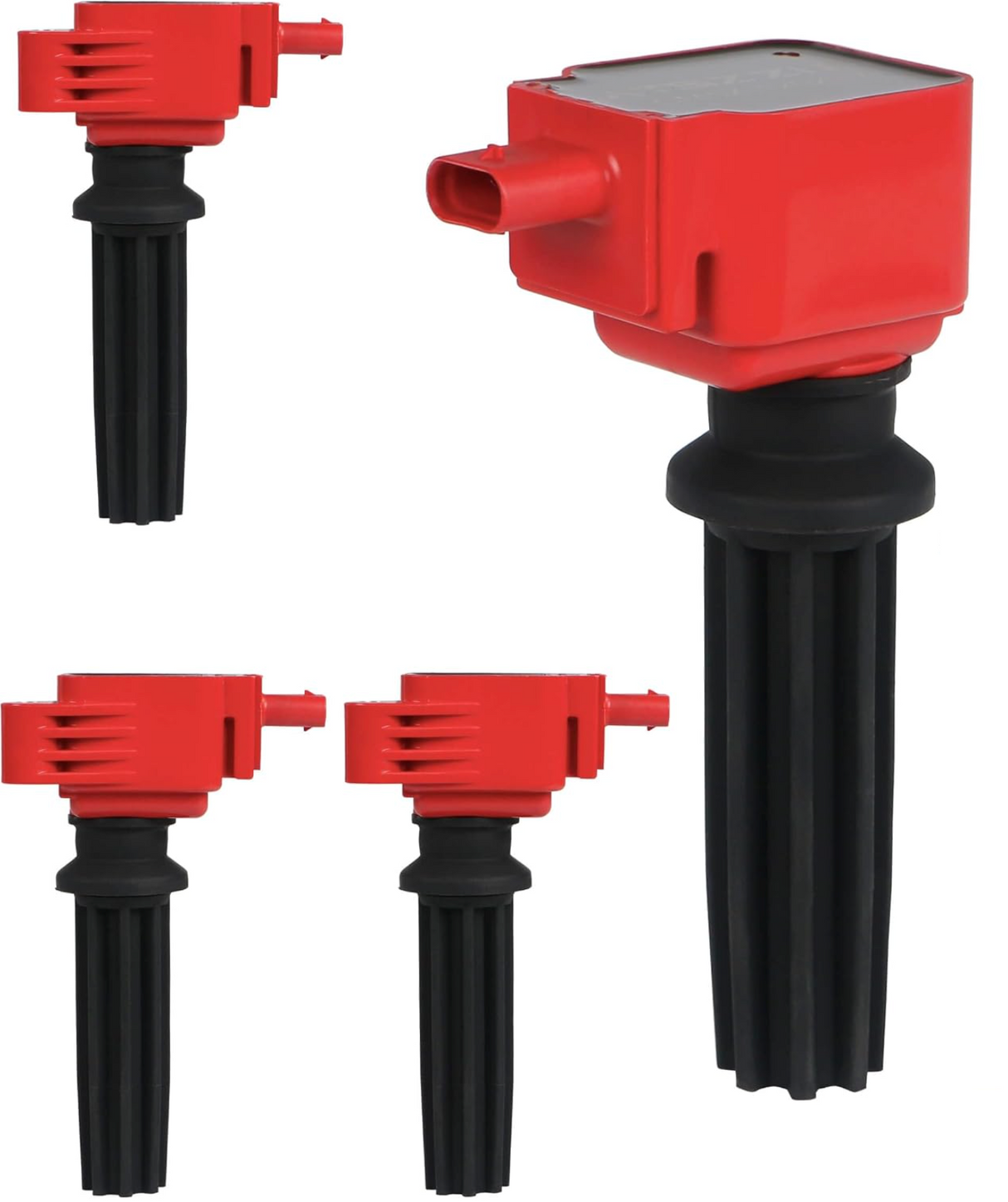 Kingman Speed® (12-20) Ford 2.0L/2.3L EcoBoost Red Ignition Coil Packs (4-Pack)