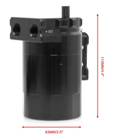 Kingman Speed® Ford Mustang/F-150 2.7L/3.5L/5.0L 400ml Baffled Oil Catch Can Kit