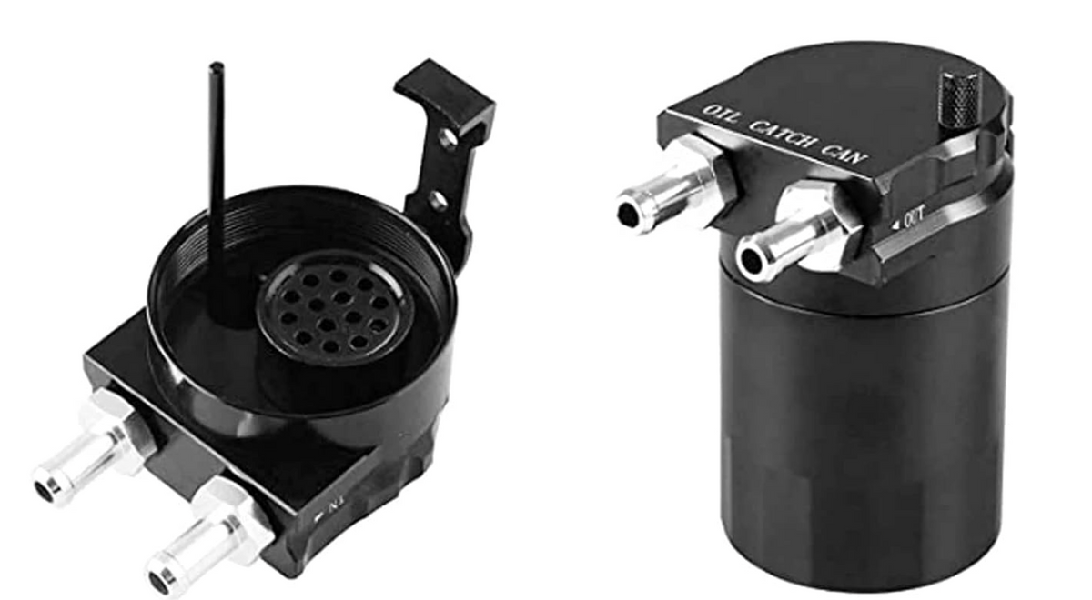 Kingman Speed® Ford Mustang/F-150 2.7L/3.5L/5.0L 400ml Baffled Oil Catch Can Kit