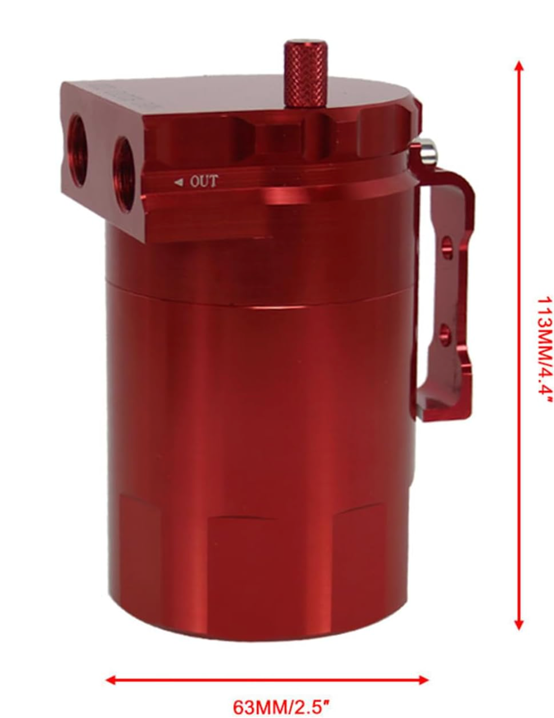 Ford Mustang/F-150 2.7L/3.5L/5.0L 400ml Baffled Oil Catch Can (Filter)

