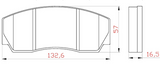 Yellow Speed Racing High Performance Sport Rear Brake Pads