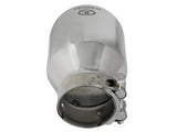 aFe Takeda Universal Exhaust Tip 2-1/2 IN Inlet x 4 IN Outlet x 6 IN L- Polished