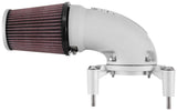 K&N 01-17 Harley-Davidson Softail / Dyna FI Performance Air Intake System Silver