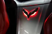 Oracle Corvette C7 Rear Illuminated Emblem - Aqua