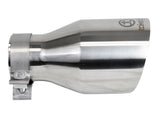 aFe Takeda Universal Exhaust Tip 3 IN Inlet x 5 IN Outlet x 9 IN L- Polished
